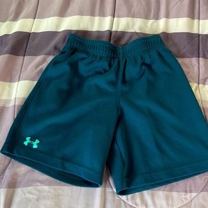Boys Under Armour Shorts.  Aqua blue.  Size 7